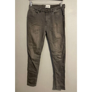 DU/ER Mens Jeans Size 33x30 Gray Skinny Leg Mid Rise Stretch Performance Grunge